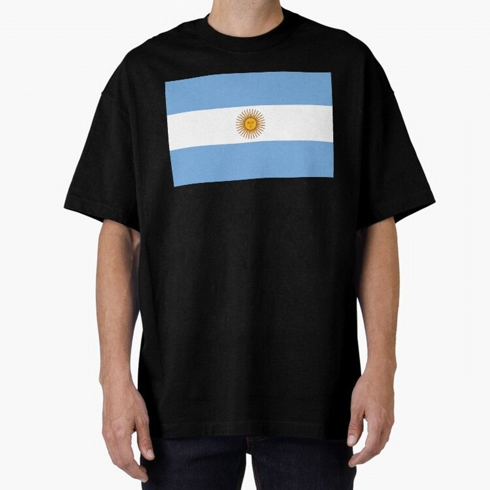 Argentina Oversized T-Shirt Support the Legends of FIFA World Cup 2026 USA Canada Mexico for Fans of Messi, CR7 and Mbappe and Spain, Bringing Tournament Hype, Historic Matchups, Family Viewing Parties and Global Sports Pride; Created for Match Day
