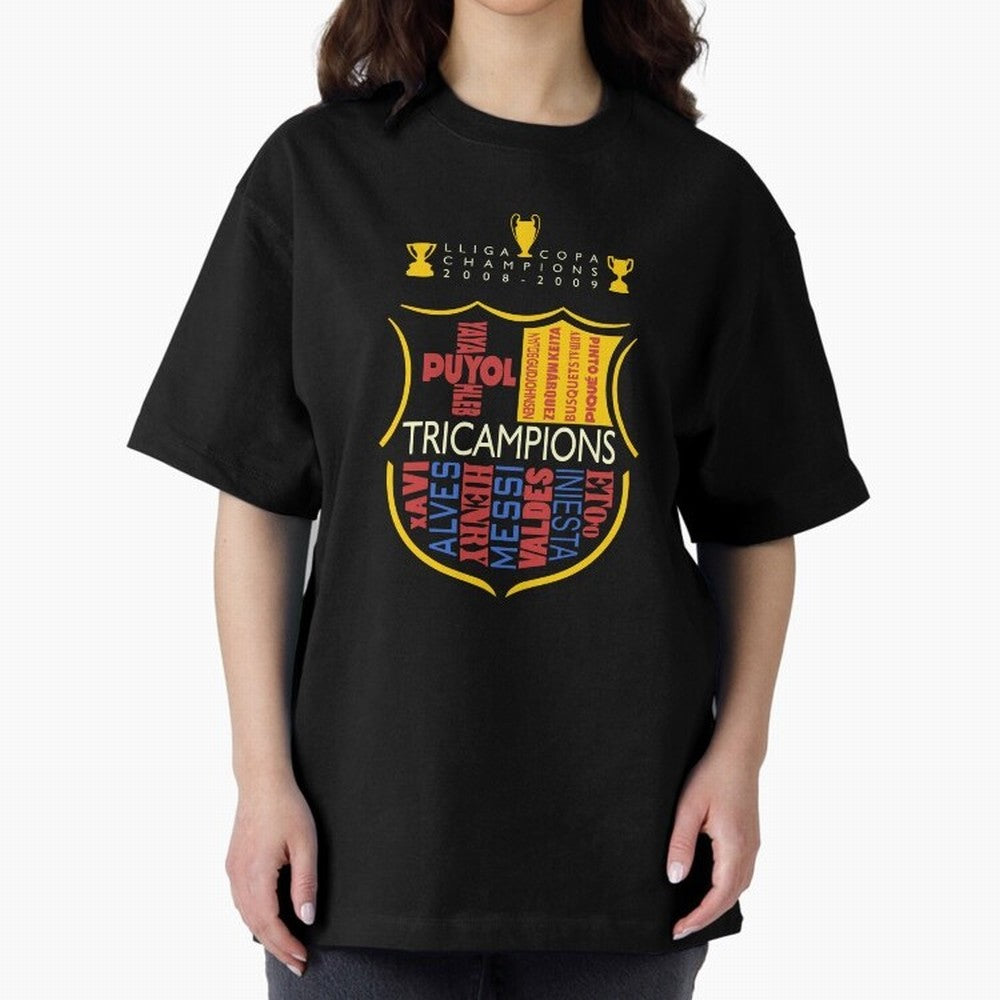 FC Barcelona three-time champion color Classic T-Shirt Carry the Dream of Match Day Hype around FIFA World Cup 2026, Messi and Cristiano Ronaldo, Argentina, France and Brazil, Sports Nostalgia, International Competition, Famous Players and
