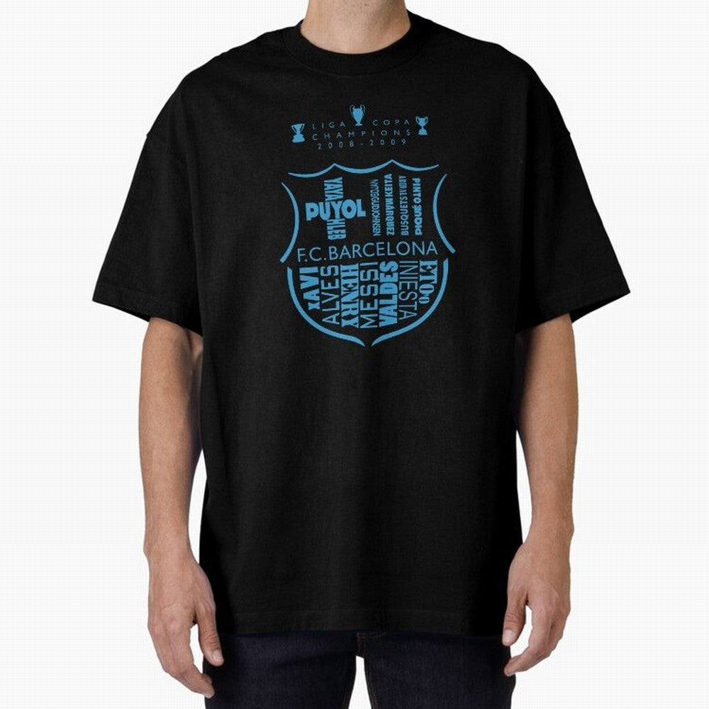 FC Barcelona three-time champion Oversized T-Shirt Represent the Passion of the FIFA World Cup 2026 USA Canada Mexico Journey through Neymar, Haaland and Cristiano Ronaldo Highlights, Germany Pride, Sports Nostalgia, International Competition,