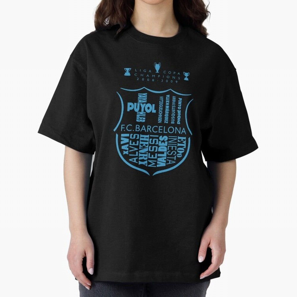 FC Barcelona three-time champion Oversized T-Shirt Represent the Passion of the FIFA World Cup 2026 USA Canada Mexico Journey through Neymar, Haaland and Cristiano Ronaldo Highlights, Germany Pride, Sports Nostalgia, International Competition,