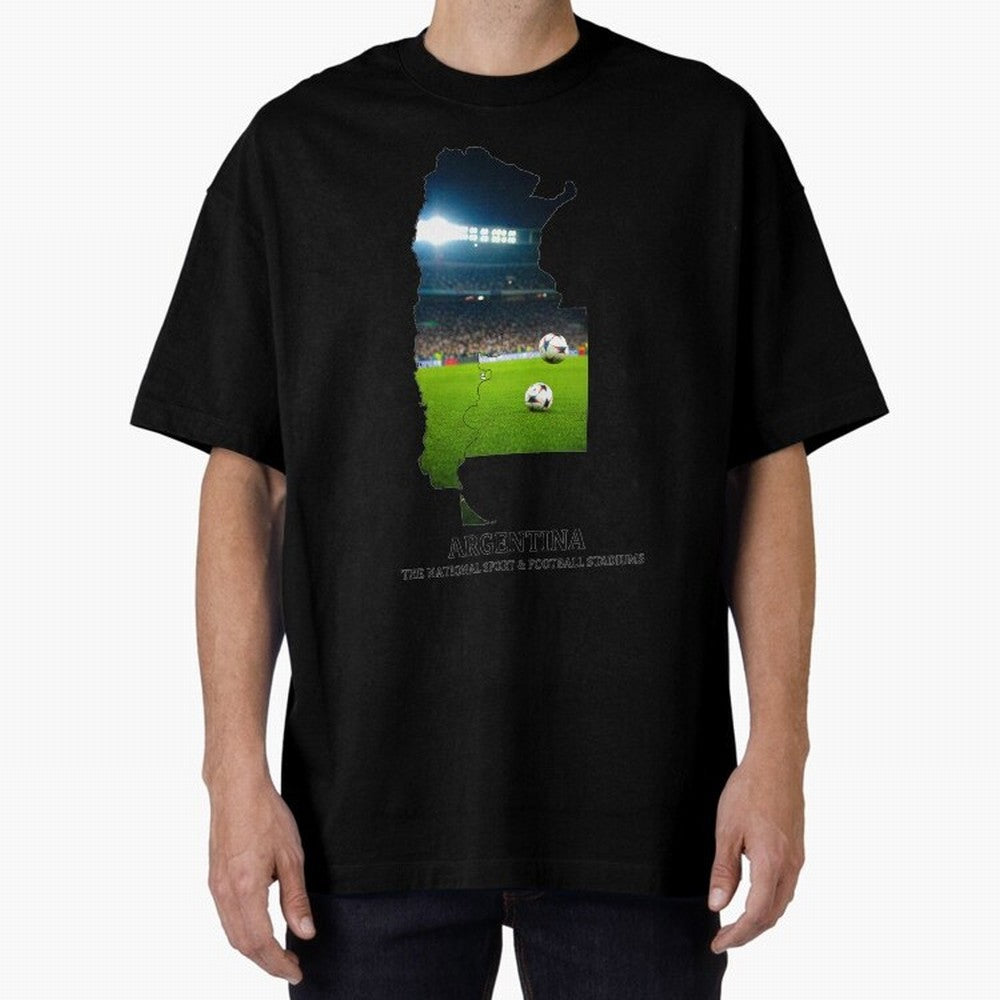 Argentina Map Art - Football Passion & National Stadiums Design Classic T-Shirt Join Supporters Worldwide for Match Day Hype around FIFA World Cup 2026 USA Canada Mexico, Mbappe, Argentina and Brazil, Classic Soccer Heritage, Championship Pressure,
