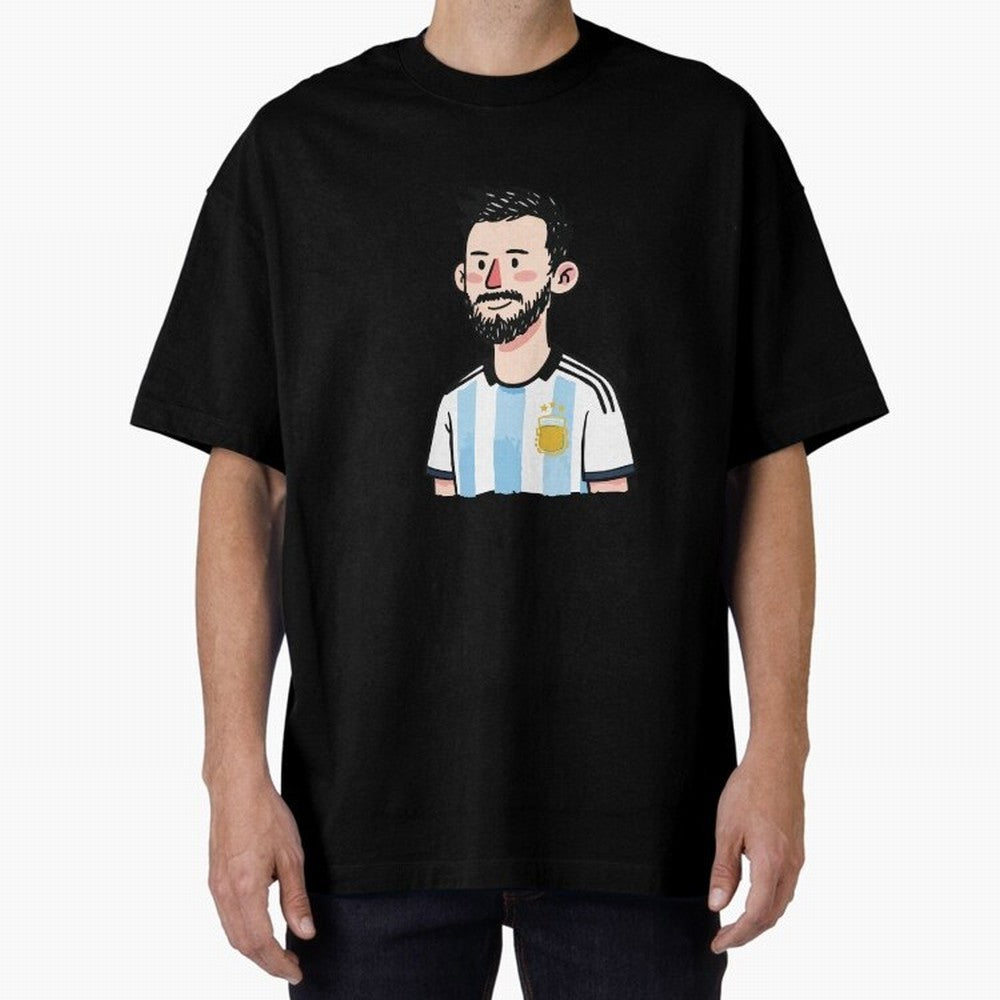 Argentina Soccer Football Player Oversized T-Shirt Make Your Look Match FIFA World Cup 2026 USA Canada Mexico Spirit, Featuring England, France and Netherlands, Neymar, Fan Favorite Moments, National Team Passion, Big Match Drama and Soccer