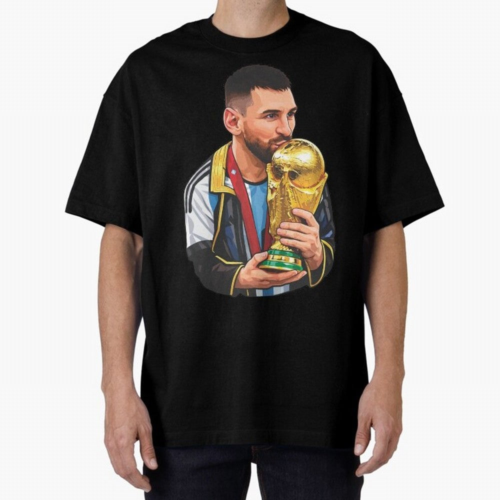 Messi celebrating the 2022 World Cup victory Classic T-Shirt Relive FIFA World Cup 2026 Group Stage Connected to Neymar, Haaland and Cristiano Ronaldo, England Energy, Supporter Pride, Iconic Celebrations, Legendary Names and Global Match Day