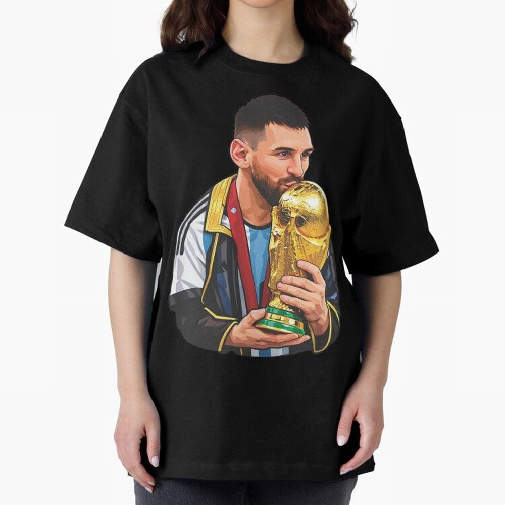 Messi celebrating the 2022 World Cup victory Classic T-Shirt Relive FIFA World Cup 2026 Group Stage Connected to Neymar, Haaland and Cristiano Ronaldo, England Energy, Supporter Pride, Iconic Celebrations, Legendary Names and Global Match Day