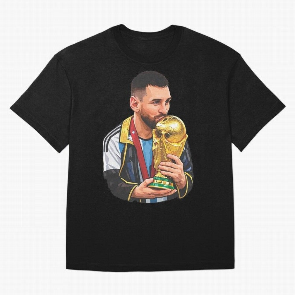 Messi celebrating the 2022 World Cup victory Classic T-Shirt Relive FIFA World Cup 2026 Group Stage Connected to Neymar, Haaland and Cristiano Ronaldo, England Energy, Supporter Pride, Iconic Celebrations, Legendary Names and Global Match Day