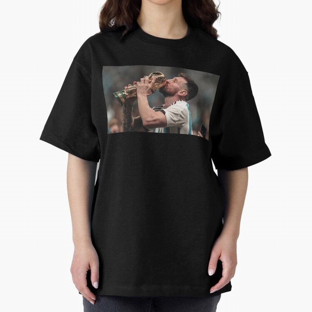 MESSI WITH THE WORLD CUP Classic T-Shirt Show Your Tournament Heart for FIFA World Cup 2026 Group Stage for Fans of Neymar, Haaland and Cristiano Ronaldo and Spain, Bringing Game Day Rituals, Football Legends, Country Pride and the Road to the