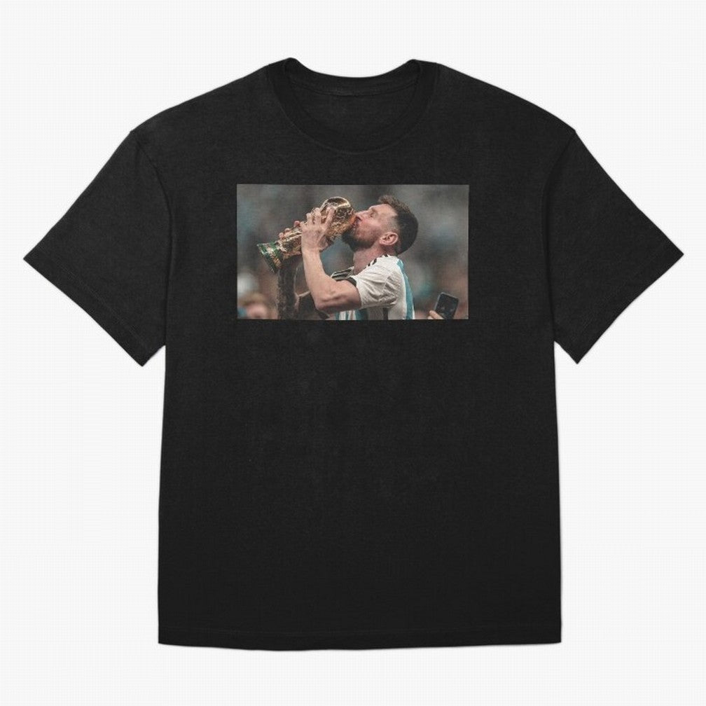 MESSI WITH THE WORLD CUP Classic T-Shirt Show Your Tournament Heart for FIFA World Cup 2026 Group Stage for Fans of Neymar, Haaland and Cristiano Ronaldo and Spain, Bringing Game Day Rituals, Football Legends, Country Pride and the Road to the