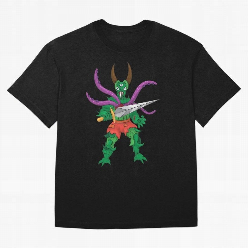 Creature #76B - Messi the Monster Classic T-Shirt Celebrate Unforgettable Nights in Global Football Passion for FIFA World Cup 2026, Capturing Neymar, Haaland and Cristiano Ronaldo, Spain and Netherlands, Football Festival Excitement, Trophy