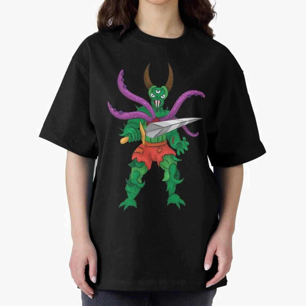 Creature #76B - Messi the Monster Classic T-Shirt Celebrate Unforgettable Nights in Global Football Passion for FIFA World Cup 2026, Capturing Neymar, Haaland and Cristiano Ronaldo, Spain and Netherlands, Football Festival Excitement, Trophy