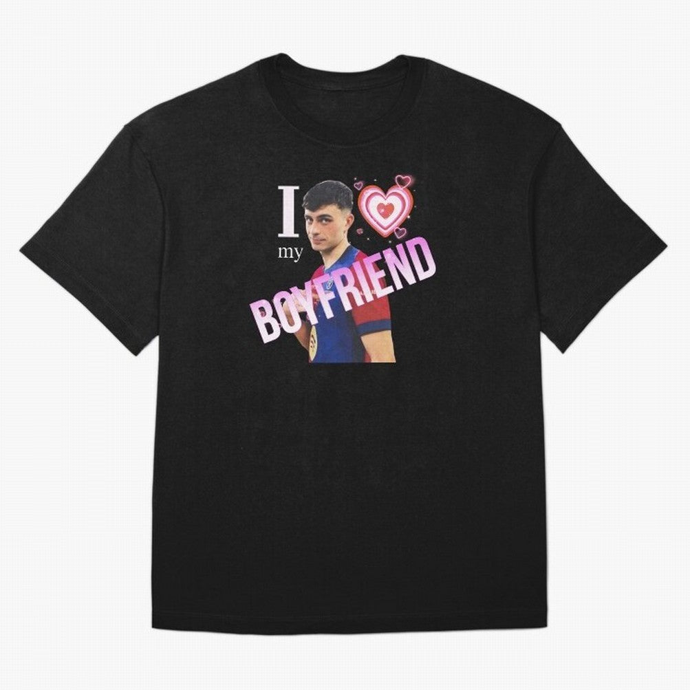Pedri I love my boyfriend Classic T-Shirt Feel the Roar of Match Day Hype around FIFA World Cup 2026, Messi and Cristiano Ronaldo, Argentina and Brazil, Football History, Final Match Energy, Crowd Noise and Once in a Lifetime Moments; Built for