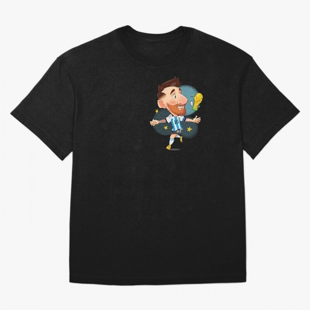 Messi GOAT Oversized T-Shirt Show Love for Legendary Goals in FIFA World Cup 2026 Spirit, Driven by France, CR7 and Messi, Fan Favorite Moments, National Team Passion, Big Match Drama and Soccer History; Perfect for Supporters Who Want Bold