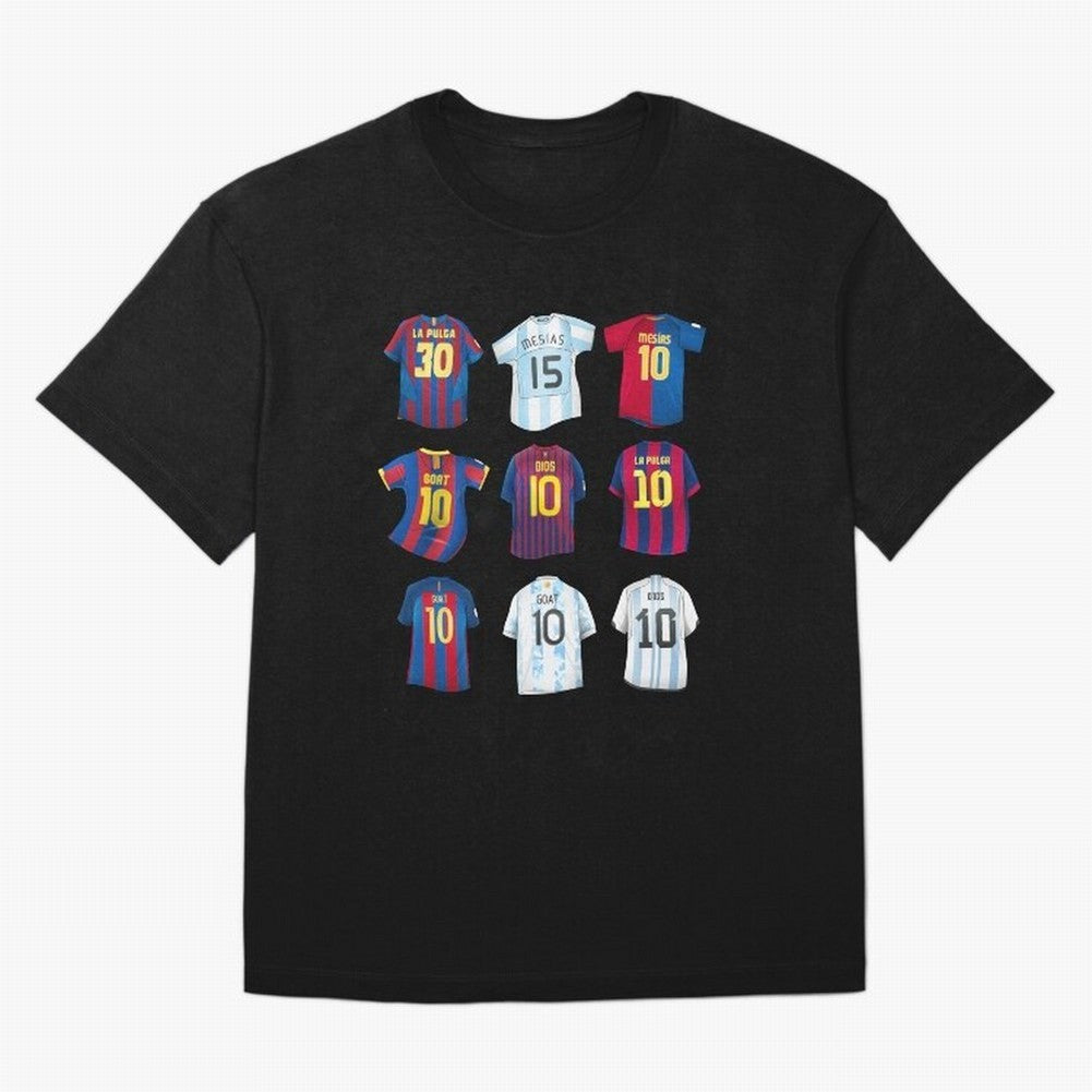 Messi Era Football Jerseys Oversized T-Shirt Elevate FIFA World Cup 2026 Group Stage Spirit, Filled with France, Cristiano Ronaldo, Haaland and CR7, Goal Celebration Energy, Supporter Heritage, Football Icons and Worldwide Tournament Joy; Great for
