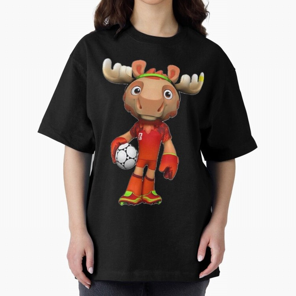 2026 World Cup, Mascots Oversized T-Shirt Celebrate Football Heritage in FIFA World Cup 2026 USA Canada Mexico Made for Messi, Argentina and Brazil Energy, Sports Nostalgia, International Competition, Famous Players and Unforgettable Victories;