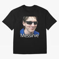 Messirve Football Meme Oversized T-Shirt Show Fan Pride Across the FIFA World Cup 2026 Group Stage Journey through Haaland and Mbappe Highlights, Argentina Pride, Match Day Excitement, Supporter Culture, Golden Goals and Global Football Passion;