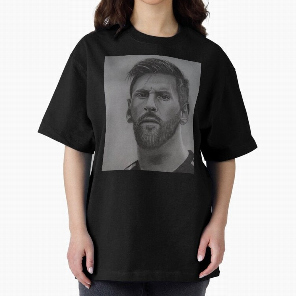 Messi Focused Portrait Art Classic T-Shirt Stand Out with Spirit from FIFA World Cup 2026 Group Stage Spirit, with Brazil, Haaland, Football Passion, Legendary Performances, Festival Vibes and Supporter Community; Perfect for Supporters Who Want