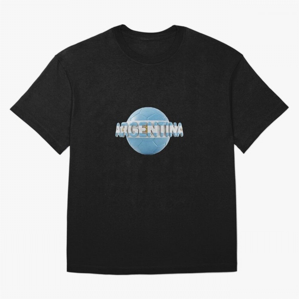 Argentina Soccer World Cup Oversized T-Shirt Represent the Passion of Match Day Hype around FIFA World Cup 2026 USA Canada Mexico, Messi and Cristiano Ronaldo, England and Germany, Stadium Chants, National Pride, Trophy Dreams and Unforgettable