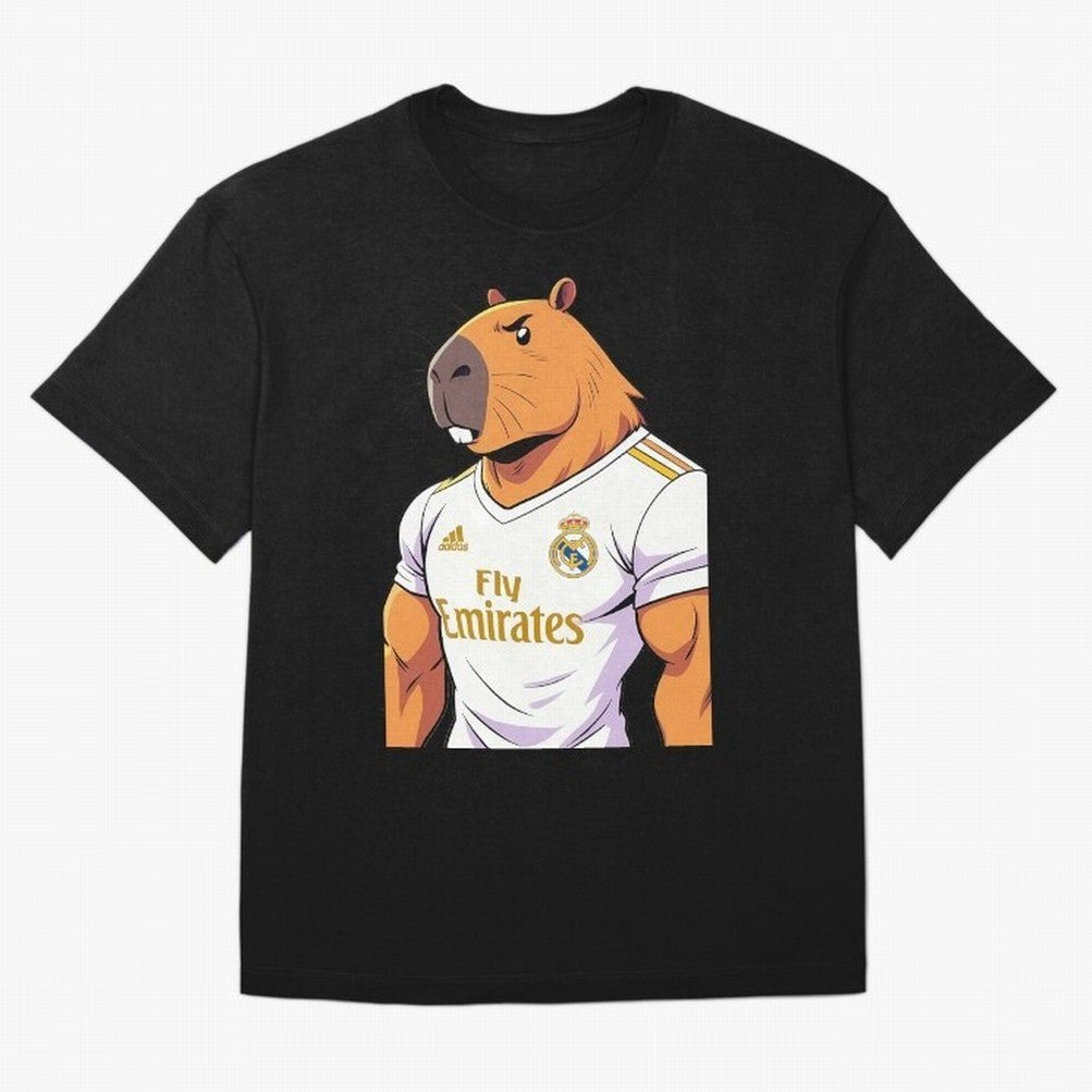 Real Madrid capybara elegant Classic T-Shirt Follow FIFA World Cup 2026 Group Stage Spirit, Centered on Netherlands, Messi, CR7 and Mbappe, Supporter Pride, Iconic Celebrations, Legendary Names and Global Match Day Energy; Made for Collectors Who