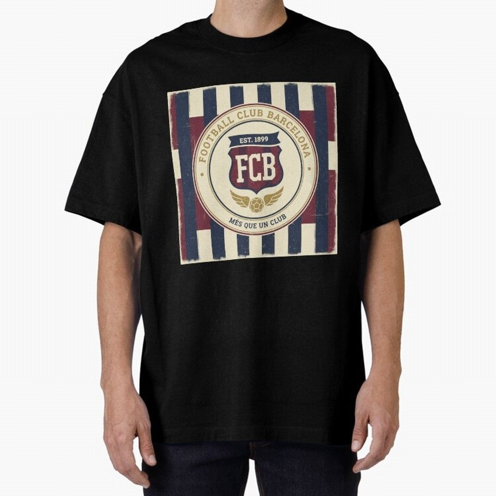 FCB Vintage - Football Fan Design Classic T-Shirt Carry the Dream of the FIFA World Cup 2026 Group Stage Journey through Messi, Neymar and Mbappe Highlights, France and Portugal Pride, Championship Spirit, Famous Goals, Roaring Crowds and