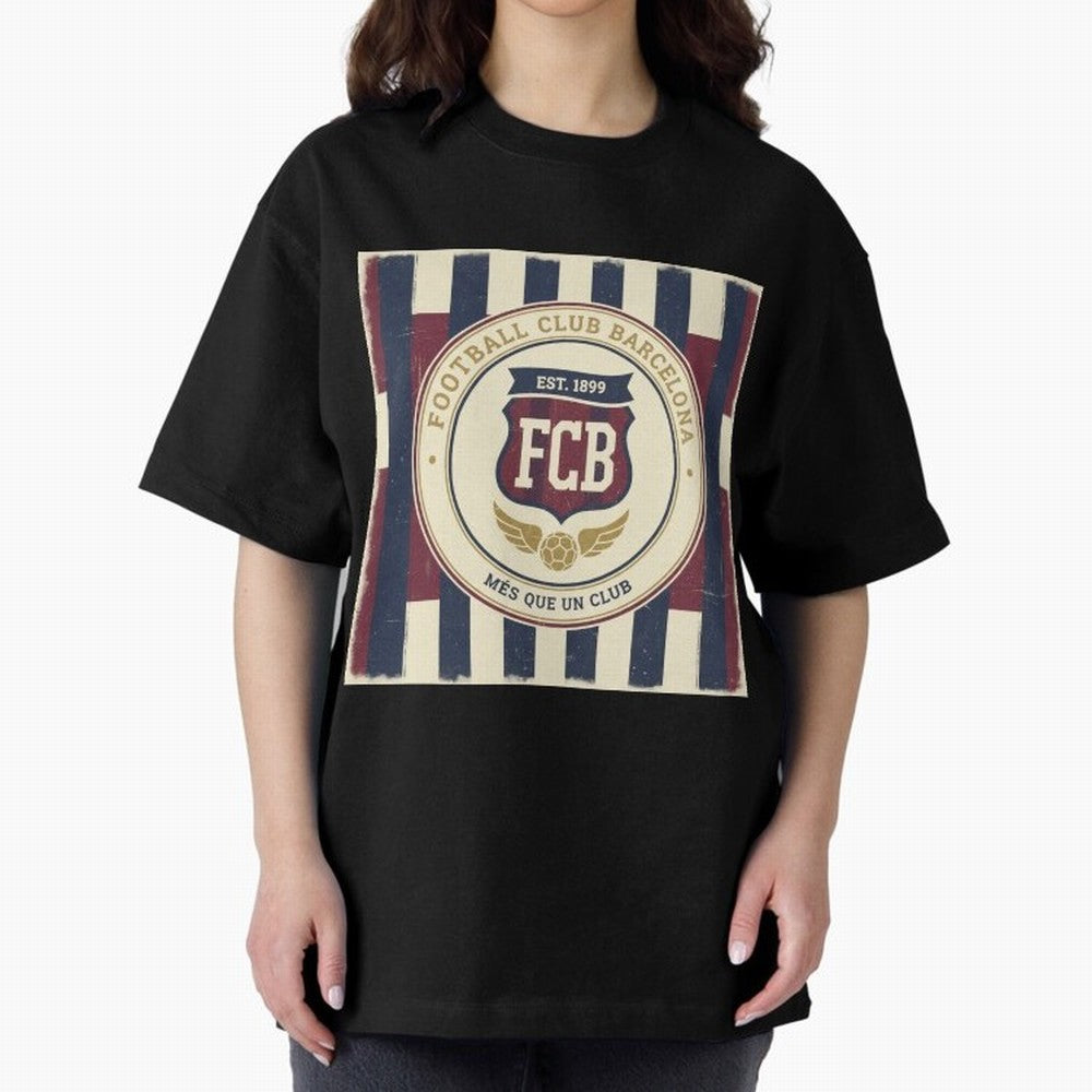 FCB Vintage - Football Fan Design Classic T-Shirt Carry the Dream of the FIFA World Cup 2026 Group Stage Journey through Messi, Neymar and Mbappe Highlights, France and Portugal Pride, Championship Spirit, Famous Goals, Roaring Crowds and