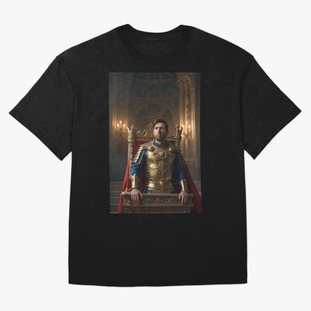 Messi the King 1 Oversized T-Shirt Turn Football Passion into Global Football Passion for FIFA World Cup 2026 USA Canada Mexico, Capturing Haaland, Spain and Netherlands, Tournament Hype, Historic Matchups, Family Viewing Parties and Global Sports