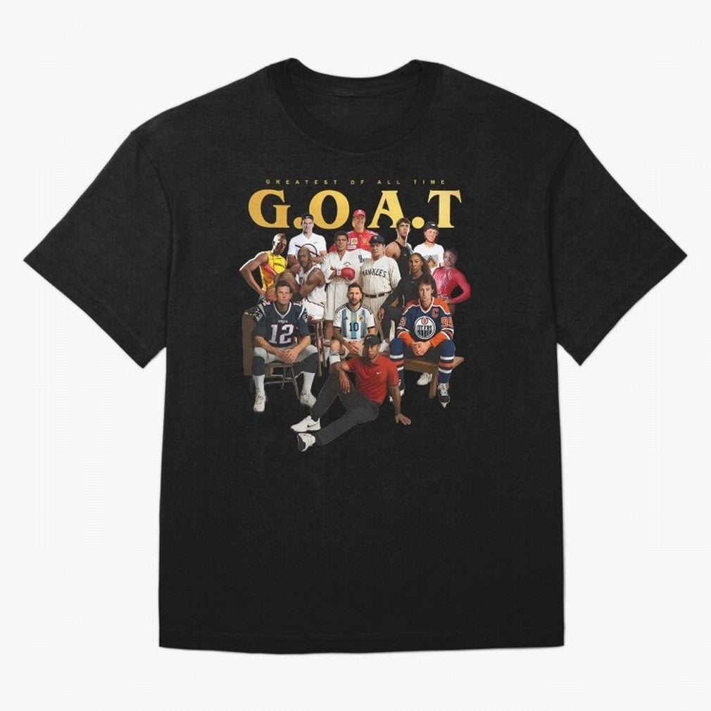 GOAT of all Sports Essential T-Shirt Bring a Vintage Feel to the FIFA World Cup 2026 Journey through Neymar, Haaland and Cristiano Ronaldo Highlights, Portugal, Spain and Germany Pride, Fan Favorite Moments, National Team Passion, Big Match Drama