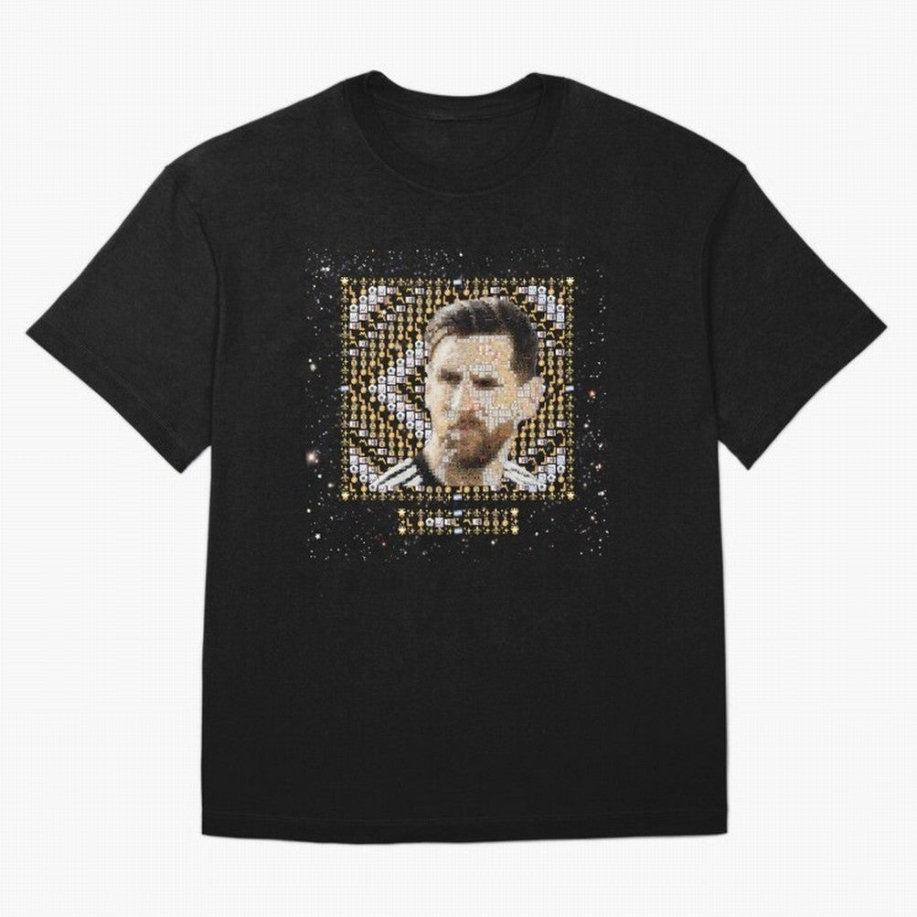 Goat Emojified Messi-Inspired Visual Tribute Classic T-Shirt Get Ready for FIFA World Cup 2026 Group Stage for Fans of Mbappe and Portugal, Bringing Football History, Final Match Energy, Crowd Noise and Once in a Lifetime Moments; Great for