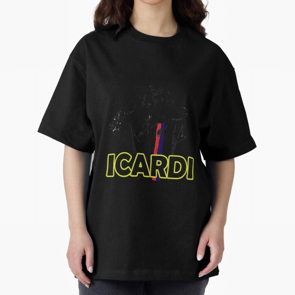 Icardi Essential T-Shirt Support Your Favorite Stars during Global Football Passion for FIFA World Cup 2026, Centered on Messi, CR7 and Mbappe, France and Portugal, Championship Spirit, Famous Goals, Roaring Crowds and International Football Unity;