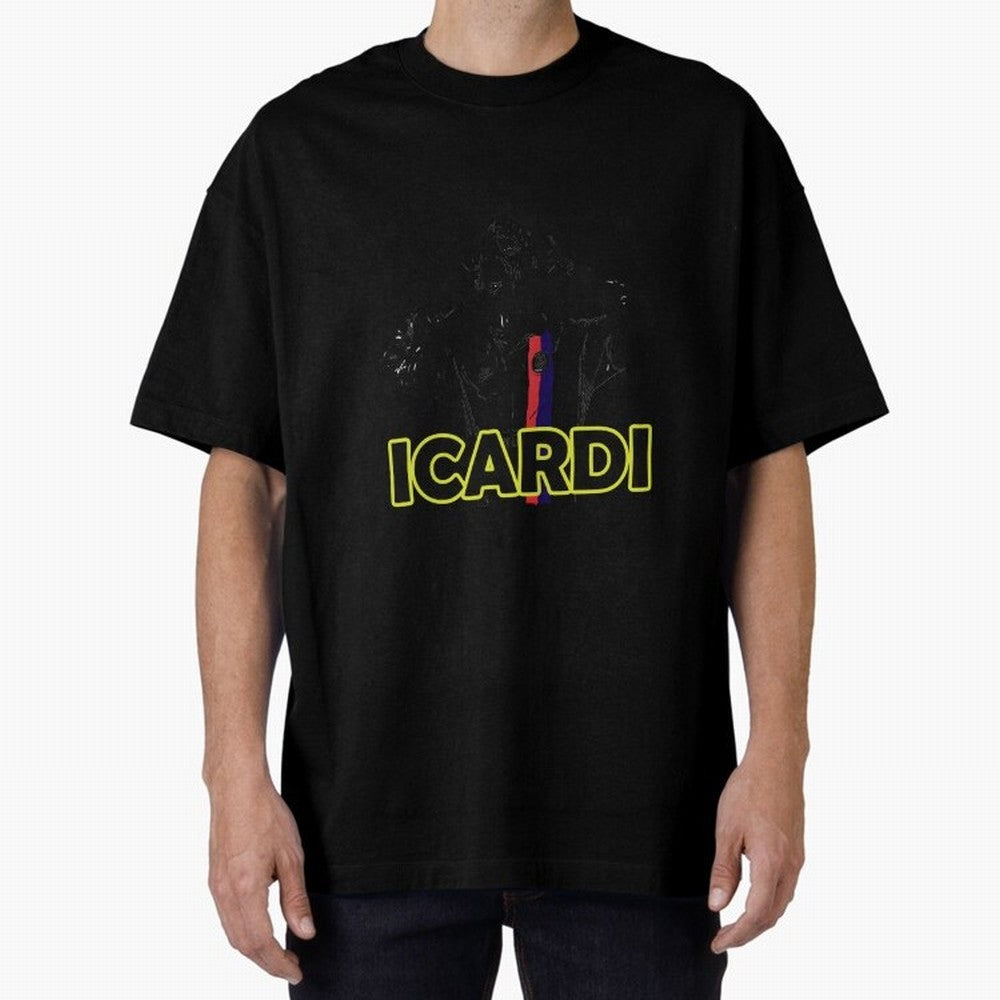 Icardi Essential T-Shirt Support Your Favorite Stars during Global Football Passion for FIFA World Cup 2026, Centered on Messi, CR7 and Mbappe, France and Portugal, Championship Spirit, Famous Goals, Roaring Crowds and International Football Unity;