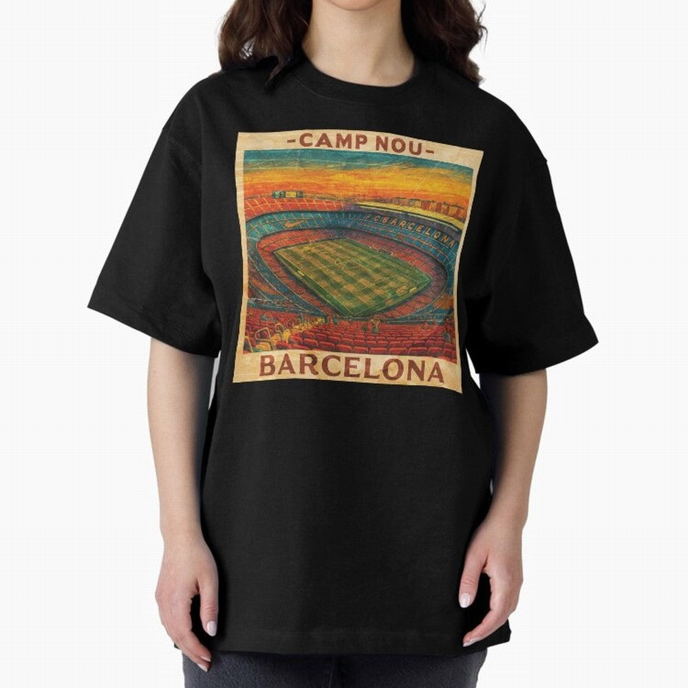 Camp Nou Barcelona FC Classic T-Shirt Support Iconic Players in FIFA World Cup 2026 Spirit, Highlighting Netherlands, Neymar, Tournament Hype, Historic Matchups, Family Viewing Parties and Global Sports Pride; Built for Supporters Chasing Trophy