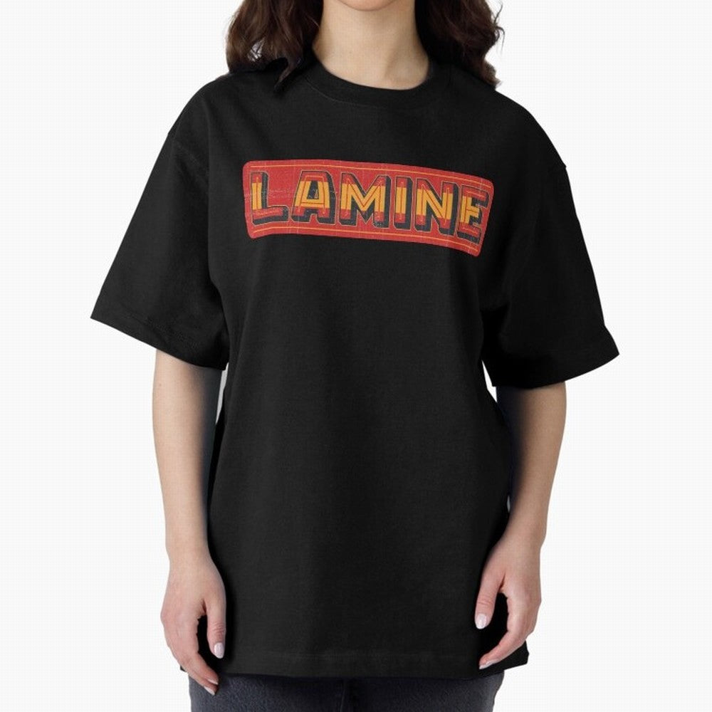Lamine Football Oversized T-Shirt Capture the FIFA World Cup 2026 Group Stage Journey through Mbappe and Neymar Highlights, France and Portugal Pride, Vintage Soccer Flavor, Modern Football Stars, National Flags and Final Night Emotion; Ideal for