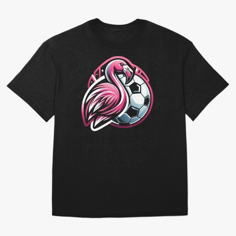 Flamingo & Soccer Fusion Classic T-Shirt Show Your Tournament Heart for FIFA World Cup 2026 USA Canada Mexico Spirit, Highlighting Spain, Mbappe, Fan Favorite Moments, National Team Passion, Big Match Drama and Soccer History; Perfect for Fans,