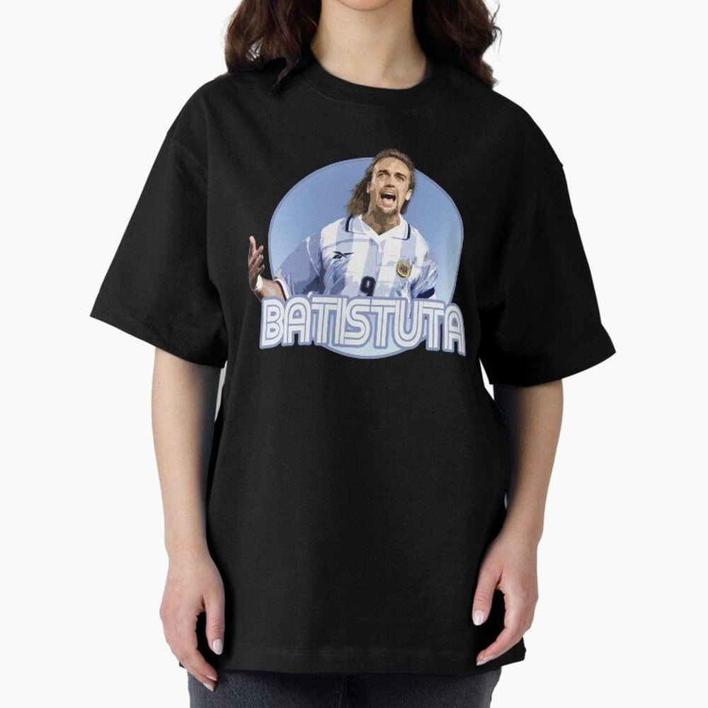 Batistuta - Classic T Shirt Classic T-Shirt Mark FIFA World Cup 2026 Spirit, Celebrating England, France and Netherlands, Messi, CR7 and Mbappe, Goal Celebration Energy, Supporter Heritage, Football Icons and Worldwide Tournament Joy; Perfect for