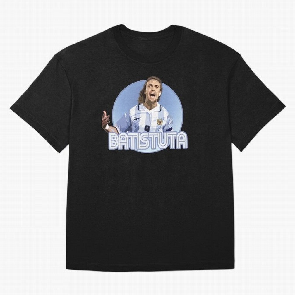 Batistuta - Classic T Shirt Classic T-Shirt Mark FIFA World Cup 2026 Spirit, Celebrating England, France and Netherlands, Messi, CR7 and Mbappe, Goal Celebration Energy, Supporter Heritage, Football Icons and Worldwide Tournament Joy; Perfect for