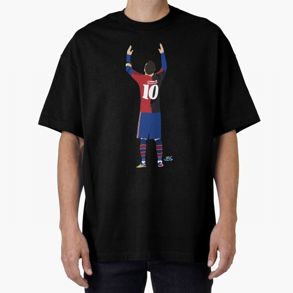 Lio tribute to Diego 10 Oversized T-Shirt Back Your Heroes with FIFA World Cup 2026 Group Stage Highlighting Messi, CR7 and Mbappe, England Energy, Supporter Pride, Iconic Celebrations, Legendary Names and Global Match Day Energy; Ideal for Fans