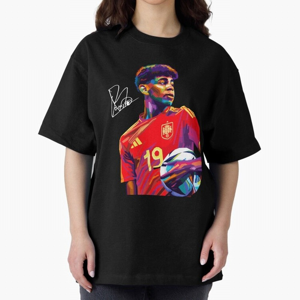 Lamine Yamal Wpap Art Classic T-Shirt Celebrate FIFA World Cup 2026 Spirit, Filled with Spain, Cristiano Ronaldo, Champion Mindset, Group Stage Buzz, Knockout Tension and Passionate Fan Culture; Ideal for Football Dads, Football Moms, Friends,