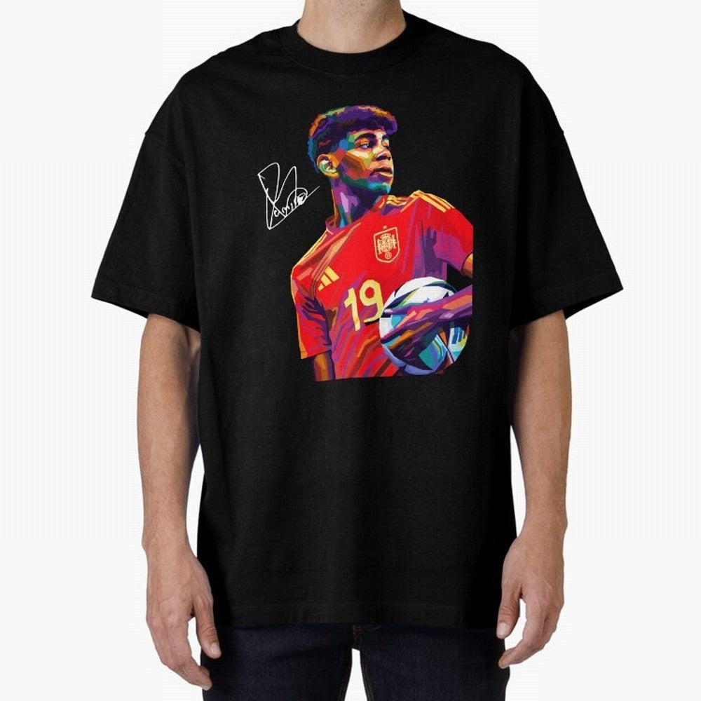 Lamine Yamal Wpap Art Classic T-Shirt Celebrate FIFA World Cup 2026 Spirit, Filled with Spain, Cristiano Ronaldo, Champion Mindset, Group Stage Buzz, Knockout Tension and Passionate Fan Culture; Ideal for Football Dads, Football Moms, Friends,
