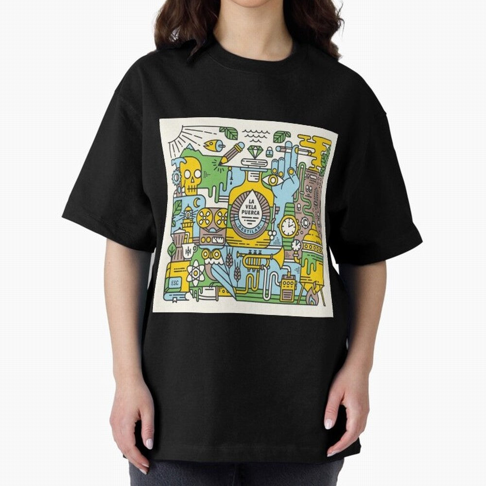 LA VELA PUERCA ROCK Oversized T-Shirt Celebrate Rivalries and Pride in FIFA World Cup 2026 USA Canada Mexico for Fans of Messi and Cristiano Ronaldo and Argentina, Bringing Football History, Final Match Energy, Crowd Noise and Once in a Lifetime