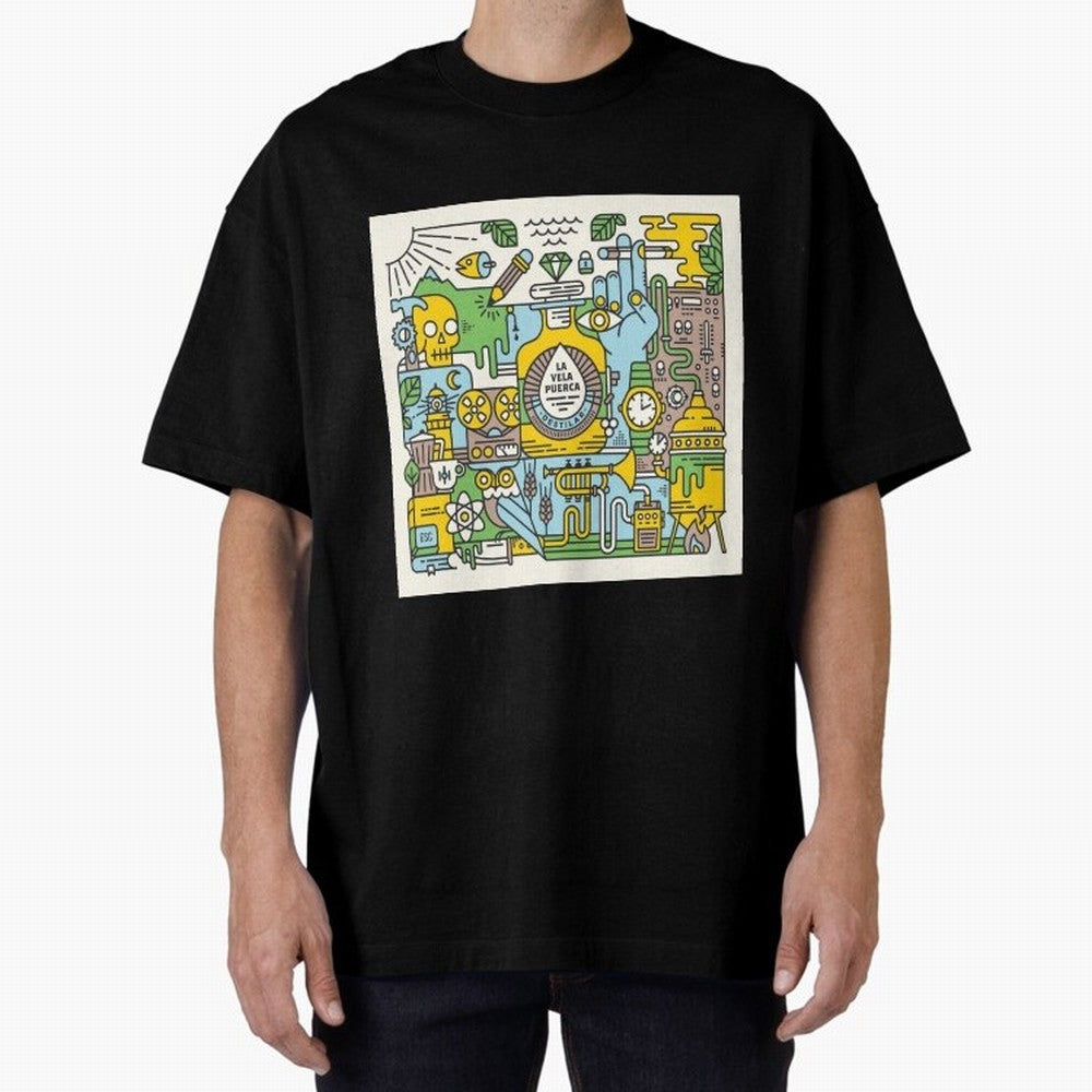 LA VELA PUERCA ROCK Oversized T-Shirt Celebrate Rivalries and Pride in FIFA World Cup 2026 USA Canada Mexico for Fans of Messi and Cristiano Ronaldo and Argentina, Bringing Football History, Final Match Energy, Crowd Noise and Once in a Lifetime