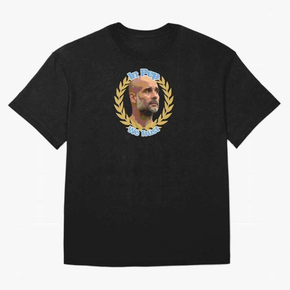 Manchester City - In Pep We Trust Classic T-Shirt Fuel Your Fan Pride for Match Day Hype around FIFA World Cup 2026 USA Canada Mexico, Cristiano Ronaldo, England and Germany, Stadium Memories, Football Loyalty, International Chants and Championship