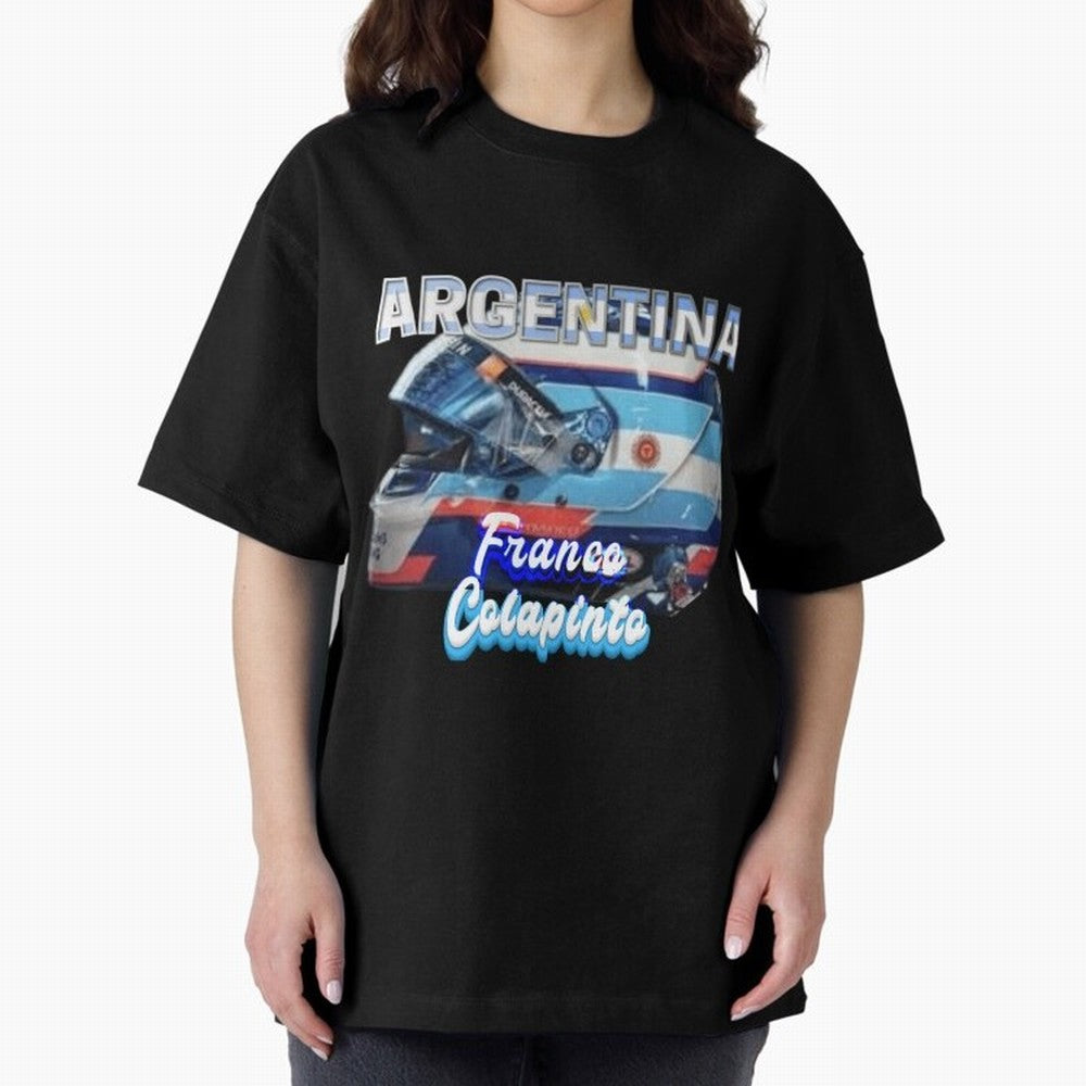 5306 Colapinto Helmet Argentina Oversized T-Shirt Refresh Match Day Hype around FIFA World Cup 2026 Group Stage, Neymar, England, France and Netherlands, Football Festival Excitement, Trophy Ambitions, Country Rivalries and Star Player Buzz;