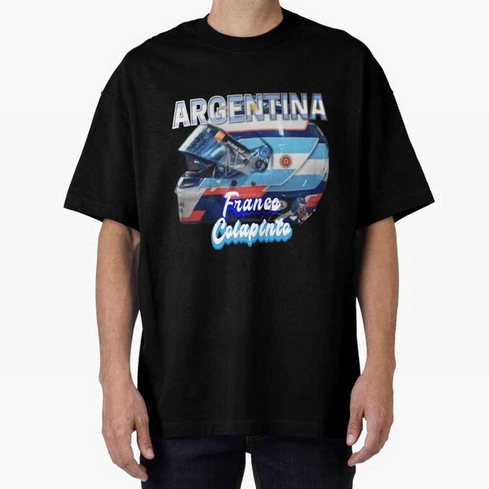 5306 Colapinto Helmet Argentina Oversized T-Shirt Refresh Match Day Hype around FIFA World Cup 2026 Group Stage, Neymar, England, France and Netherlands, Football Festival Excitement, Trophy Ambitions, Country Rivalries and Star Player Buzz;
