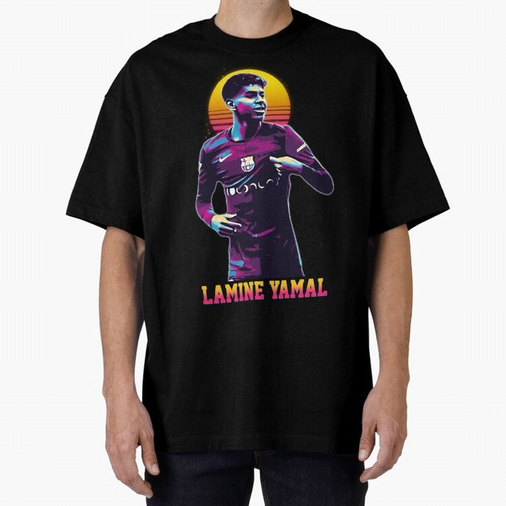 LAMINE YAMAL Oversized T-Shirt Join the FIFA World Cup 2026 Journey through Haaland and Mbappe Highlights, Spain Pride, Match Day Excitement, Supporter Culture, Golden Goals and Global Football Passion; Made for Die Hard Supporters, Soccer Lovers,