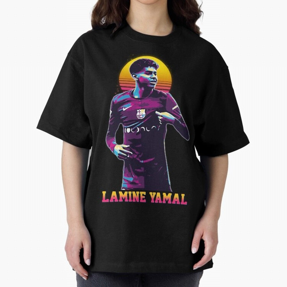 LAMINE YAMAL Oversized T-Shirt Join the FIFA World Cup 2026 Journey through Haaland and Mbappe Highlights, Spain Pride, Match Day Excitement, Supporter Culture, Golden Goals and Global Football Passion; Made for Die Hard Supporters, Soccer Lovers,