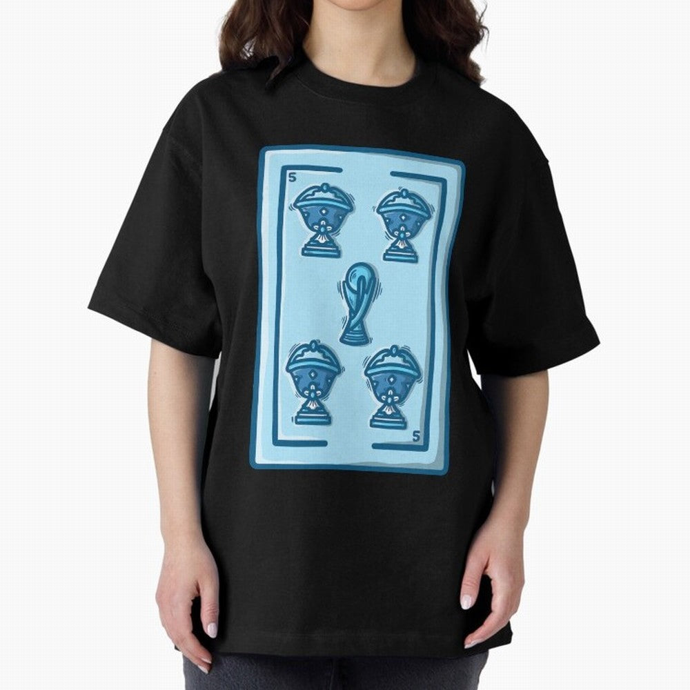 5 de copas - Argentina Classic T-Shirt Follow Global Football Passion for FIFA World Cup 2026, Featuring Messi, Neymar and Mbappe, Brazil, Portugal and Argentina, Football Passion, Legendary Performances, Festival Vibes and Supporter Community;