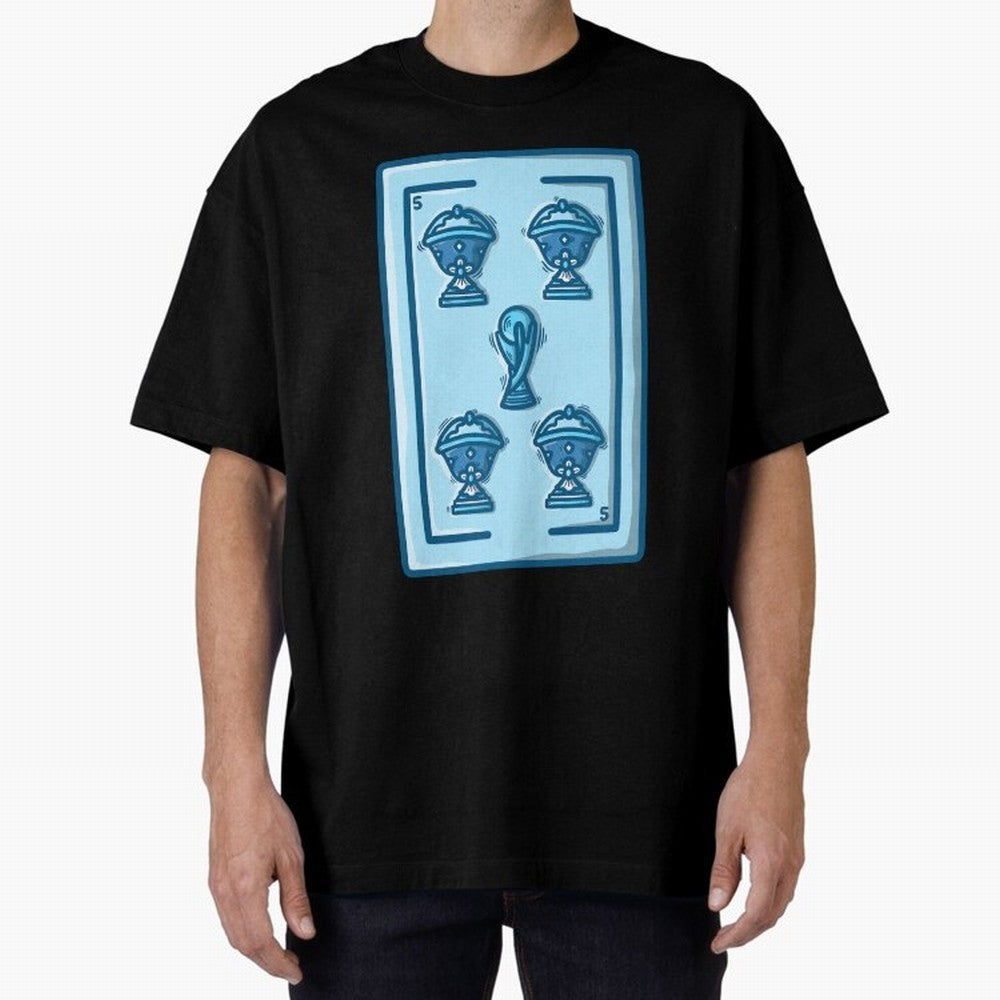 5 de copas - Argentina Classic T-Shirt Follow Global Football Passion for FIFA World Cup 2026, Featuring Messi, Neymar and Mbappe, Brazil, Portugal and Argentina, Football Passion, Legendary Performances, Festival Vibes and Supporter Community;