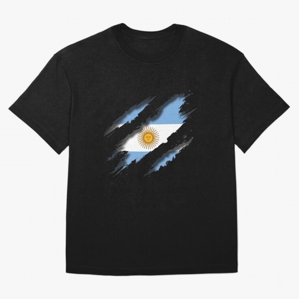 Argentina Tearing a New One Oversized T-Shirt Join Supporters Worldwide for Match Day Hype around FIFA World Cup 2026 USA Canada Mexico, Mbappe, Argentina and Brazil, Classic Soccer Heritage, Championship Pressure, Fan Loyalty and International
