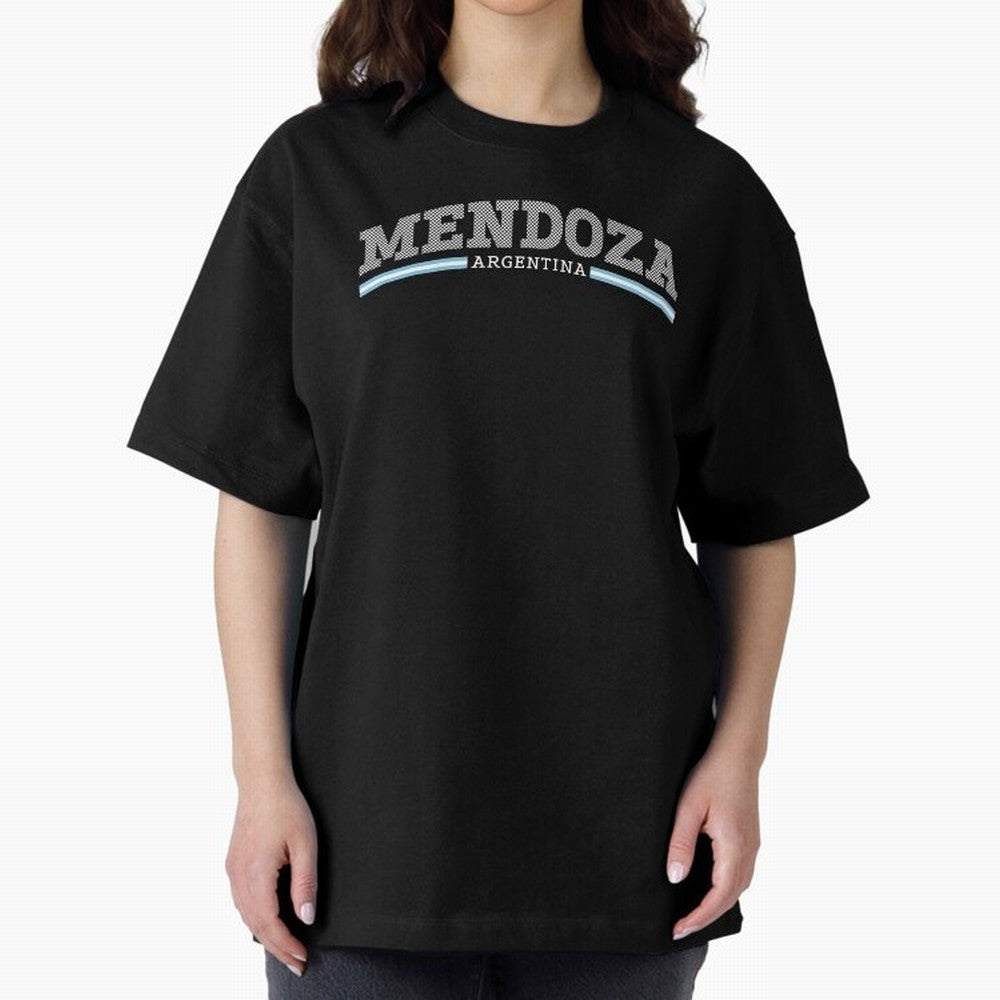 Mendoza Argentina South America Oversized T-Shirt Feel the Trophy Chase of Global Football Passion for FIFA World Cup 2026 Group Stage, with CR7 and Messi, England and Germany, Football Passion, Legendary Performances, Festival Vibes and Supporter