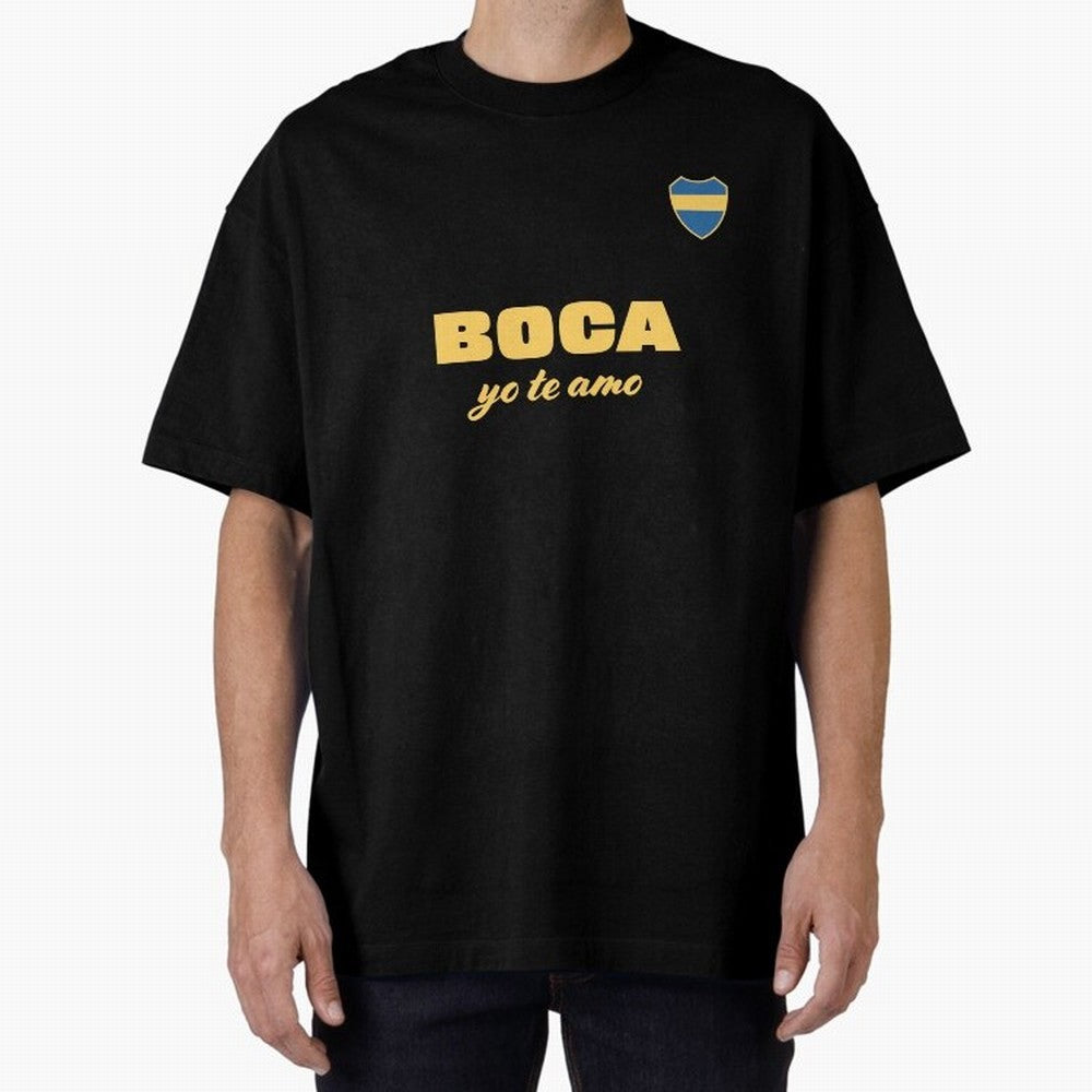 BOCA JUNIORS I LOVE YOU Fitted V-Neck T-Shirt Follow the Road to FIFA World Cup 2026 Group Stage Inspired by Haaland, Brazil, Portugal and Argentina Energy, Stadium Chants, National Pride, Trophy Dreams and Unforgettable Football Memories; Created