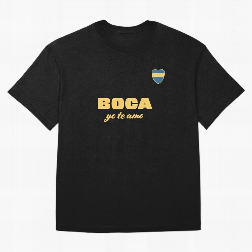 BOCA JUNIORS I LOVE YOU Fitted V-Neck T-Shirt Follow the Road to FIFA World Cup 2026 Group Stage Inspired by Haaland, Brazil, Portugal and Argentina Energy, Stadium Chants, National Pride, Trophy Dreams and Unforgettable Football Memories; Created