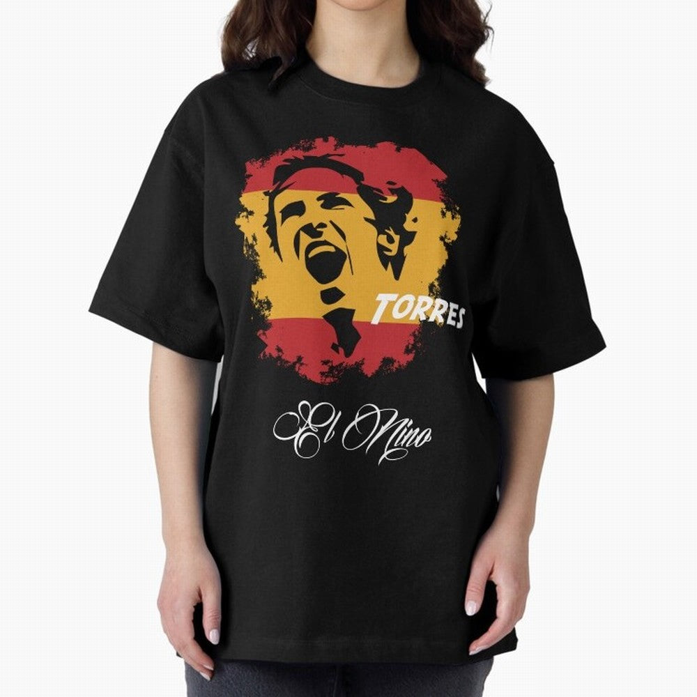 SPAIN FERNANDO TORRES WC 14 FOOTBALL T-SHIRT Essential T-Shirt Support the Legends of Global Football Passion for FIFA World Cup 2026, with Neymar, Haaland and Cristiano Ronaldo, Portugal, Spain and Germany, Football Festival Excitement, Trophy